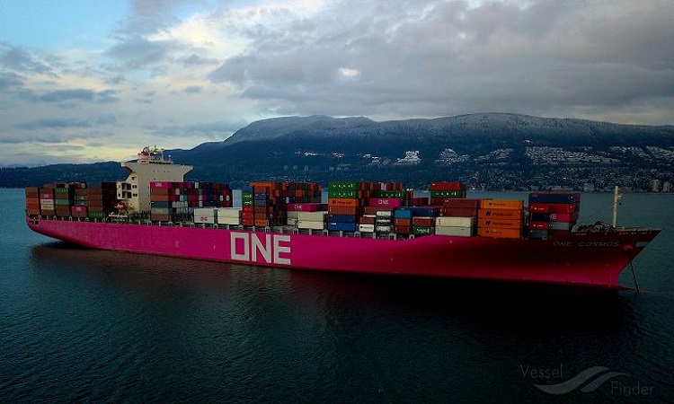 Typhoon caused ONE Cosmos container accident, says line